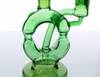 Topoo 7" Green Donut Recycler Dab Rig / Bong 