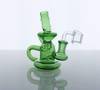  5" Mini Klein Recycler Dab Rig with 14mm Male 90 Degree Banger 25mm Dia 