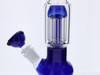 Topoo 12 inch Water Pipe with Tree Perc - Blue 