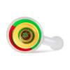  Waxmaid Mini Silicone Ash Catcher Rasta: 14mm - 18mm Male 45 Degree 