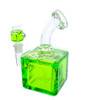  Frozen Bong - 8" Freezable Glycerin Bong Cube Green 