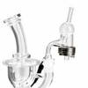 High Five LCD Enail Starter Kit: Cloud Cover FTK Recycler Rig w/ Quartz Bucket 25mm E-Banger Dab Kit