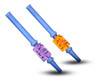aLeaf 6.5" Freezable Nectar Collector with Frozen Glycerin Coil Blue 