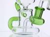  6" Mini Klein Recycler Dab Rig with 14mm Male 90 Degree Banger 25mm Dia - Green 