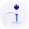 VapeBrat Terp Slurper Screw Set: Blue Swirl