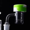 White Rhino 2 in 1 Silicone Jar and Carb Cap: Glow Mint and White