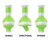  White Rhino Carb-It 3 in 1 Silicone Carb Cap: Glow Green and White 