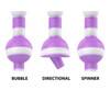  White Rhino Carb-It 3 in 1 Silicone Carb Cap: Glow Purple and White 