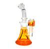  Frozen Bong - 8" Freezable Glycerin Bong Bell Orange 