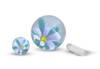 VapeBrat Terp Slurper Marble Set: White Daisy