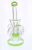 Topoo 10" Green Slime Vortex Recycler Water Pipe 