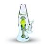 Topoo 8" Lava Lamp Neon Green Mini Dab Rig 