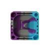  Square Silicone Dab Tray: Purple and Gray 