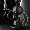 VapeBrat Recycler Dab Rig - 8" Dual Uptake Recycler with Orbital Flow: Black
