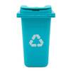VapeBrat Dab Swab Storage: Mini Trash Bin - Aqua Blue 