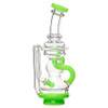 calibear Carta 2 Glass: Double Uptake Recycler Glass Attachment - Milky Green 