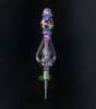 VapeBrat Iridescent Glass Nectar Collector Recycler Dab Straw: VapeBrat 
