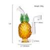  Pineapple Bong: 7.8"  Pineapple Dab Rig - Yellow 