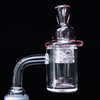 VapeBrat Auto Spinner Pink Carb Cap Bell 25mm with Two Terp Pearls