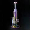 ILLUMINATI: Pink Sacred Geometry Iridescent Glass Dab Rig