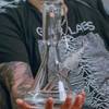 Glass Beaker Bong Grav: Medium Deco 9.8"