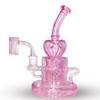 Pink Heart Dab Rig by Preppy La Peui: Self Love Self Care Series