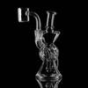 Micro Wax Dab Rig FTK Double Uptake Klein Recycler 5.5": VapeBrat