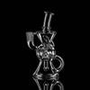 Micro Wax 10mm Dab Rig FTK Double Uptake Klein Recycler 5.5": VapeBrat