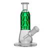 Glycerin Spiral Beaker Mini Bong: 5.5" - Green