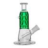 Glycerin Spiral Beaker Mini Bong: 5.5" - Green