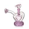 mini dab rig wax rig pink hearts valentines day