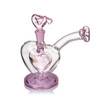 side view of mj arsenal mini dab rig bubbler vday rig