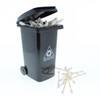 VapeBrat Mini Trash Can Cotton Swab Storage / Garbage Bin - Black 