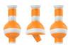 White Rhino Carb-It 3 in 1 Silicone Carb Cap: Glow Orange and White 