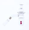  On Point Glass Round Bottom Splash Guard Ruby Terp 14mm Male 45 Degree Banger Box Set 