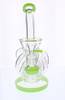 Topoo 10" Green Slime Vortex Recycler Water Pipe 