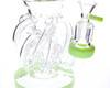 Topoo 10" Green Slime Vortex Recycler Water Pipe 