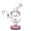 Valentines Rig: Recycler Dab Rig - Melting Hearts
