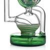 8" Wig Wag Recycler Dab Rig Kit: Green - American Glass