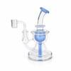 7" Mini Incycler Glass Dab Rig: Milky Blue