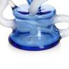 6.5" Mini Recycler Glass Dabber Rig: Milky White and Blue