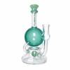 Freeze Rig: 8" Glycerin Recycler Dab Rig - Green