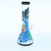 R Morty Rick and Friends Hand Painted Glass Bong