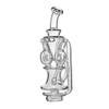 Carta Rig Glass: Triple Donut Recycler Glass Top - Clear