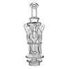 Carta Rig Glass: Triple Donut Recycler Glass Top - Clear