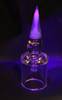  Monkey Boy Art - Yellow Bullet Tip Airflow Carb Cap with Purple UV (American Glass) 