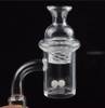 Terp Pearls & Carb Cap Combo 14mm Male 90 Degree Quartz Banger