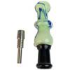  3.5" Slyme 1 Ring Color Splash Nectar Pipe with 10M Titanium Tip 