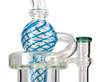 On Point Glass 9" Color Swirl Recycler Water Pipe with 14mm Banger 