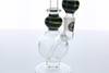  6" Conviction Glass Bong Green Colored Swirl - American Made Glass 
